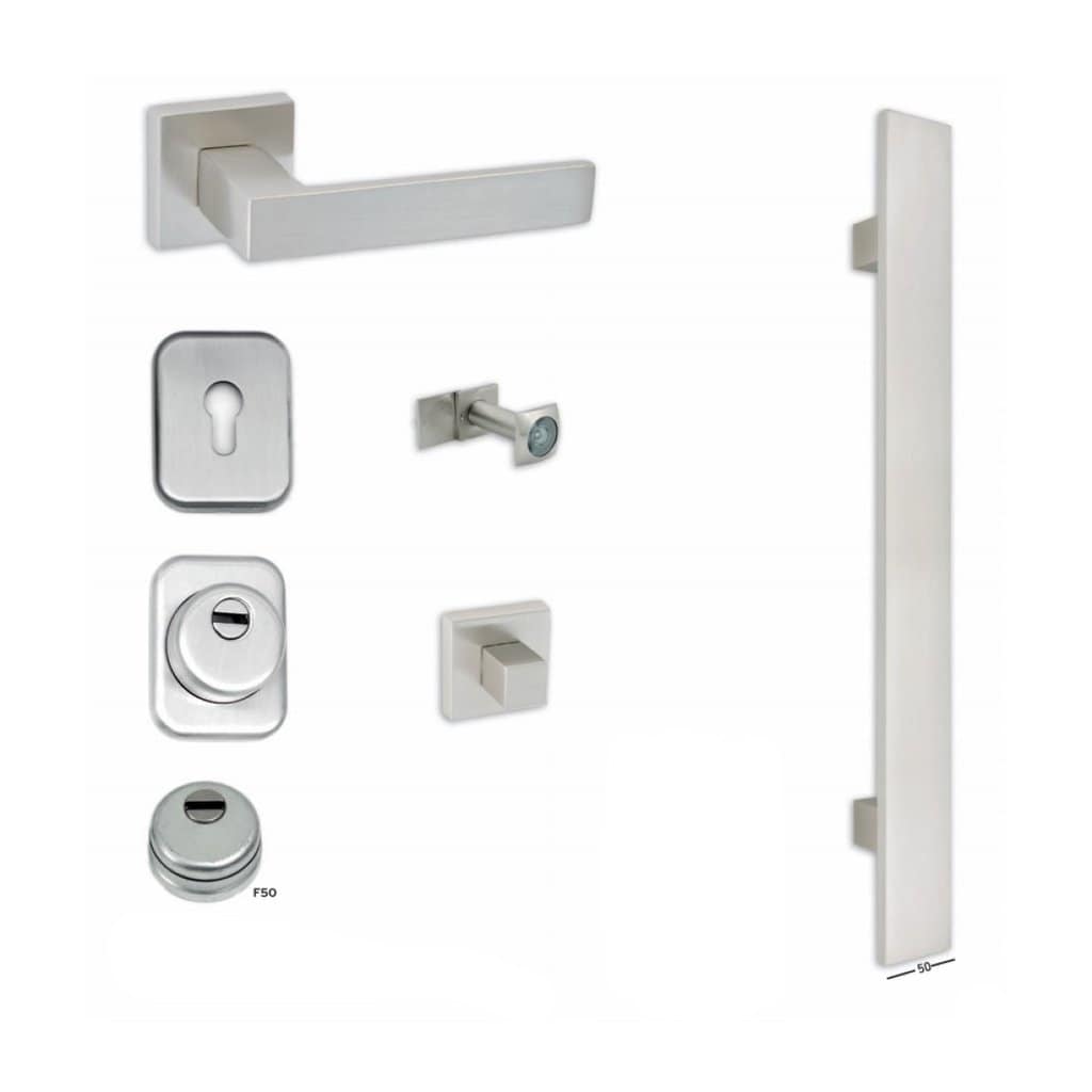 Σετ Θωρακισμένης Πόρτας Best SD2 Inox/Νίκελ Ματ Σετ Θωρακισμένης Πόρτας Best SD2 Inox/Νίκελ Ματ