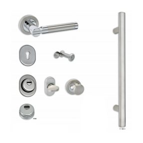 Σετ Θωρακισμένης Πόρτας Best SD3 Inox/Νίκελ Ματ Σετ Θωρακισμένης Πόρτας Best SD3 Inox/Νίκελ Ματ