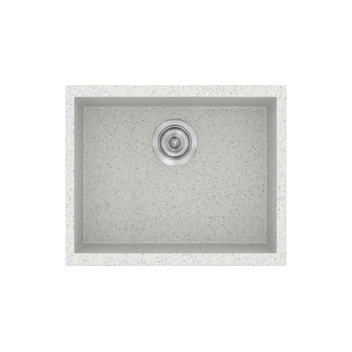 Νεροχύτης Κουζίνας Sanitec Classic 341-01 Granite White 50x40cm Νεροχύτης Κουζίνας Sanitec Classic 341-01 Granite White 50x40cm