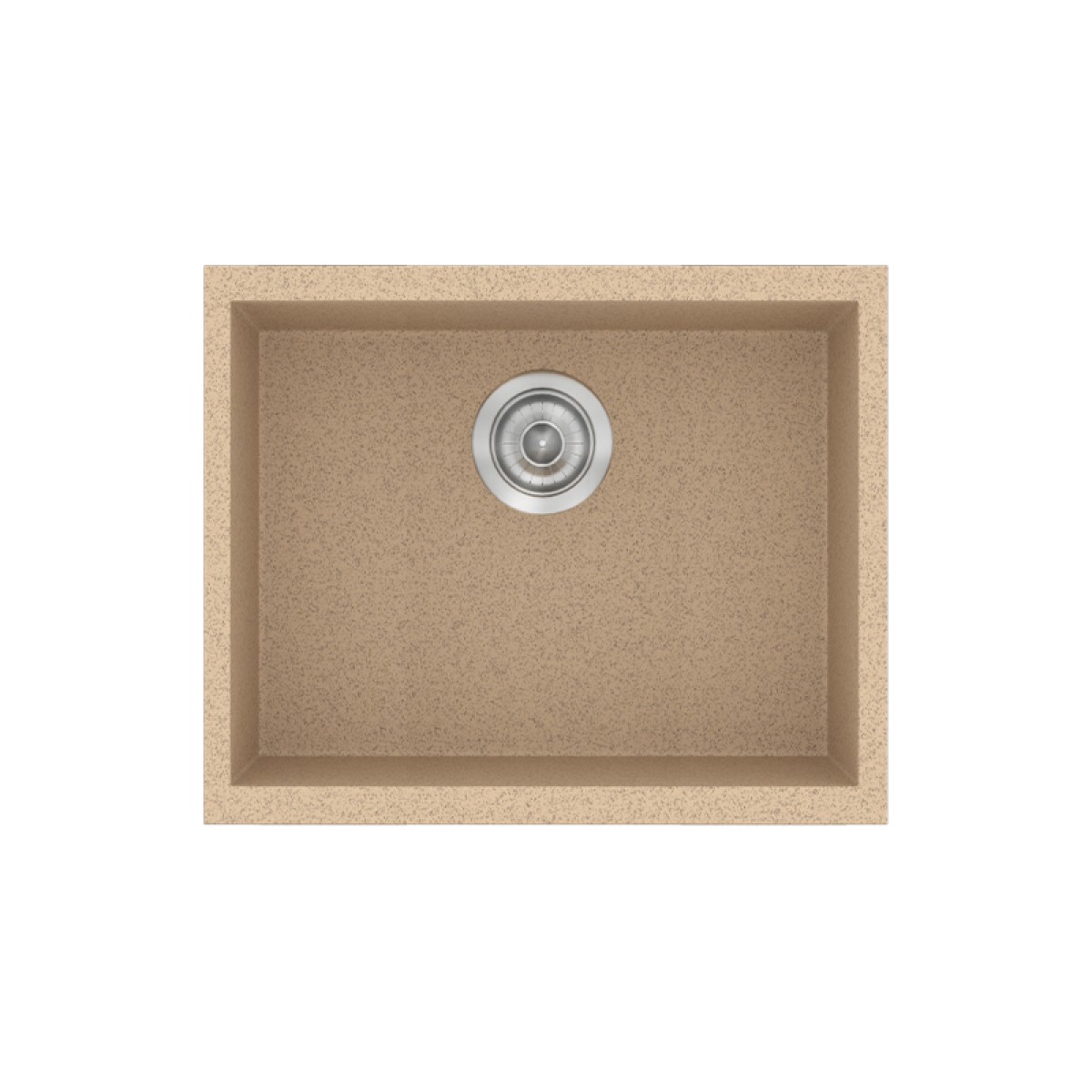 Νεροχύτης Κουζίνας Sanitec Classic 341-10 Granite Beige 50x40cm Νεροχύτης Κουζίνας Sanitec Classic 341-10 Granite Beige 50x40cm