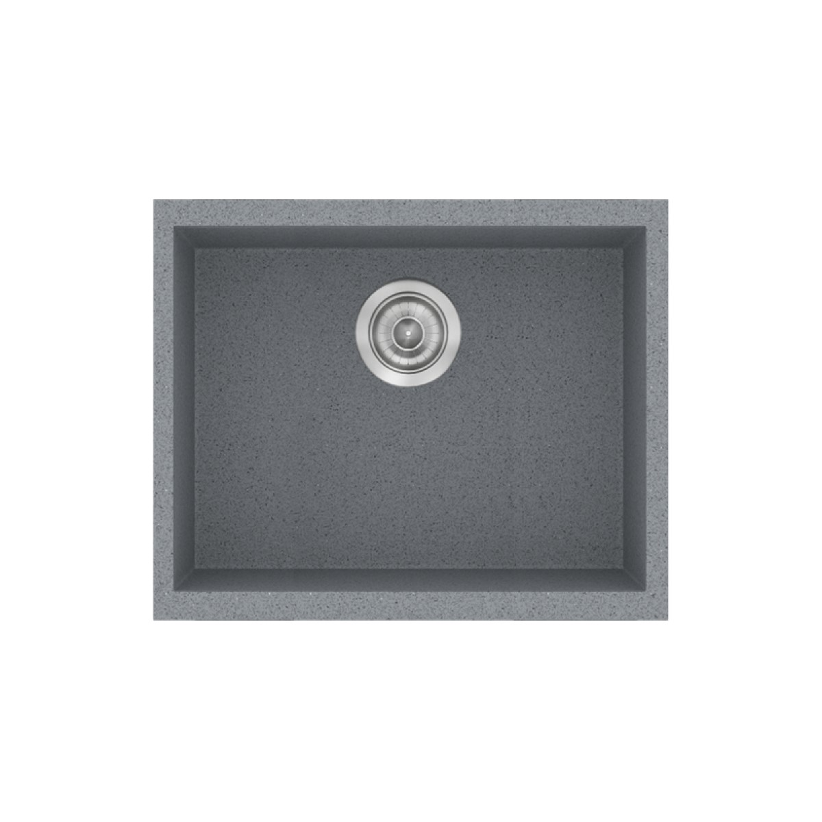 Νεροχύτης Κουζίνας Sanitec Classic 341-17 Metallic Silver 50x40cm Νεροχύτης Κουζίνας Sanitec Classic 341-17 Metallic Silver 50x40cm