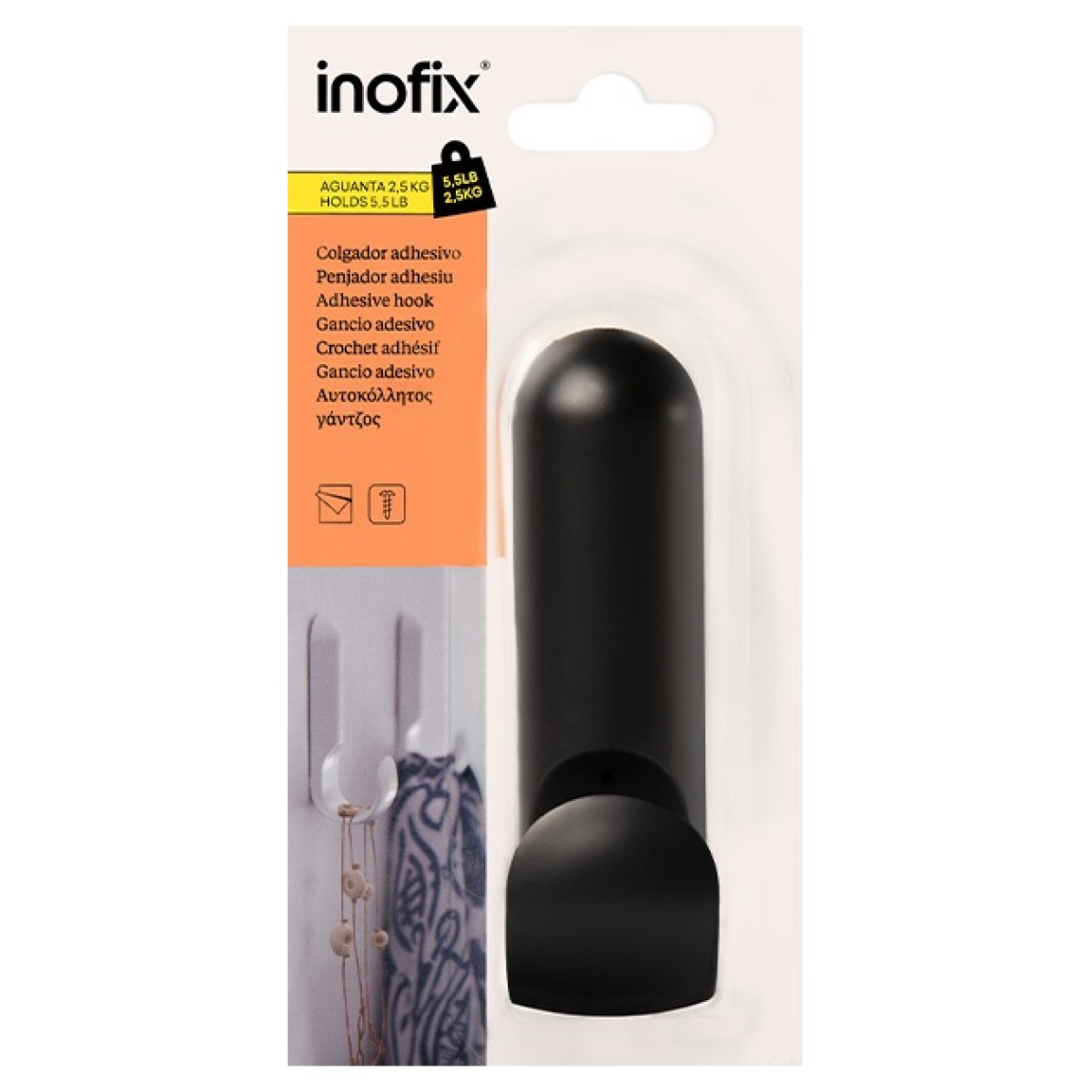 Inofix 2181-3 Κρεμάστρα Αυτοκόλλητη 111x31x42mm Inofix 2181-3 Κρεμάστρα Αυτοκόλλητη 111x31x42mm