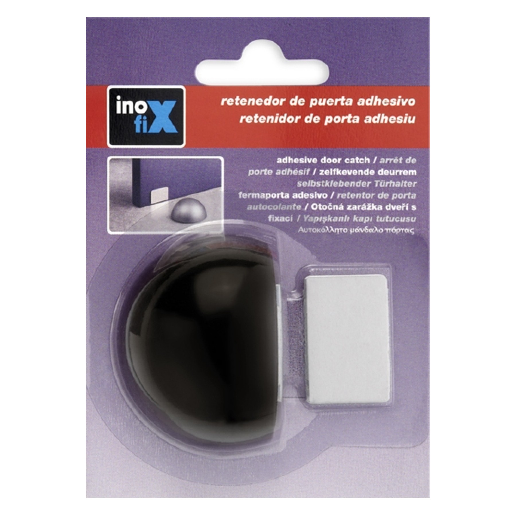 Στοπ πόρτας Inofix 2034-4 Καφέ Μαγνητικό 26x52x38mm