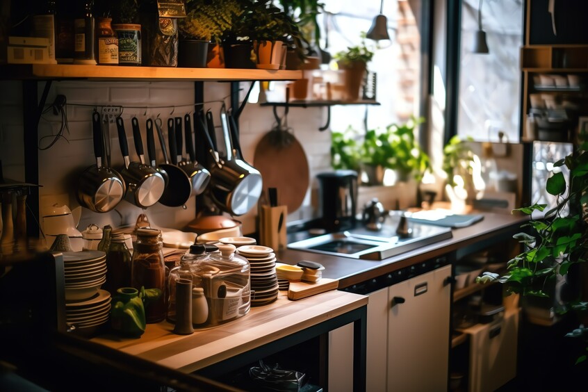 clean kitchen organization