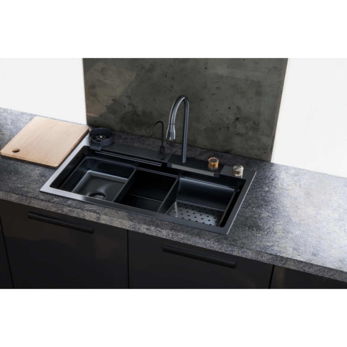 Νεροχύτης Κουζίνας Sanitec Inox Multi 108045 Επικαθήμενος Μαύρος Σατινέ Λείος 80x45cm Νεροχύτης Κουζίνας Sanitec Inox Multi 108045 Επικαθήμενος Μαύρος Σατινέ Λείος 80x45cm