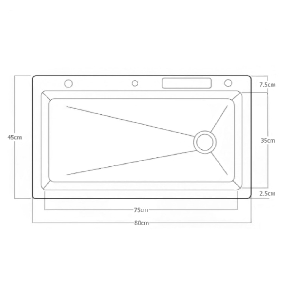 Νεροχύτης Κουζίνας Sanitec Inox Multi 108045 Επικαθήμενος Μαύρος Σατινέ Λείος 80x45cm Νεροχύτης Κουζίνας Sanitec Inox Multi 108045 Επικαθήμενος Μαύρος Σατινέ Λείος 80x45cm